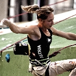 Angela Eiter beim Weltcup in Barcelona (Lead)